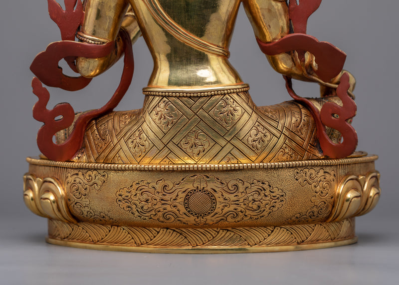 Green Tara Goddess Sculpture | Handmade in Nepal, Himalayan Buddhist Art