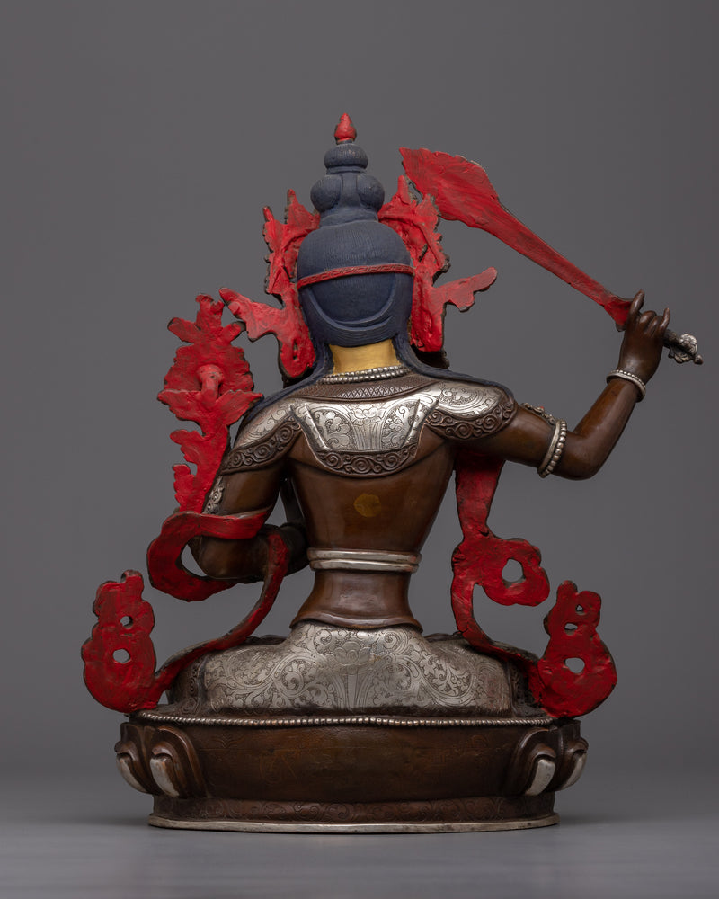 Bodhisattva Manjushri Mantra Practice Statue | The Embodiment of Wisdom and Spiritual Awakening