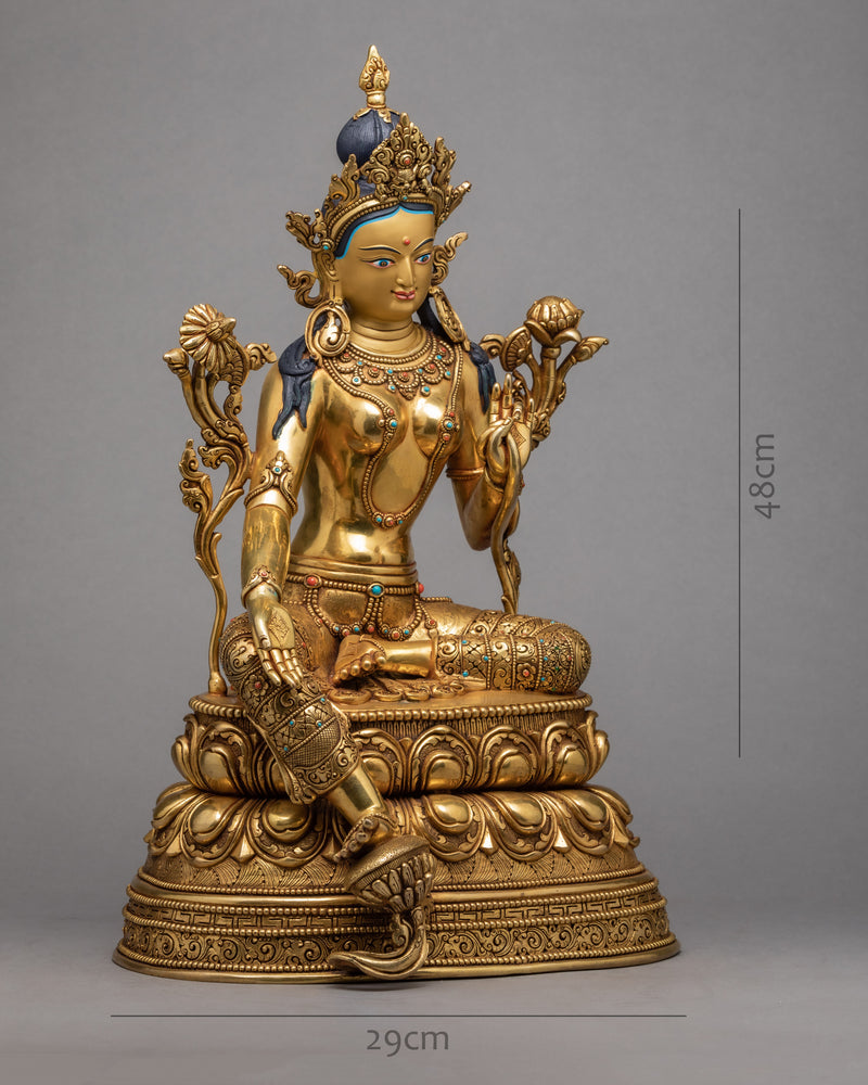 green tara statue