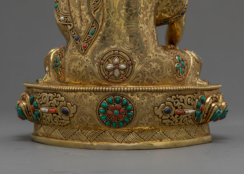 Siddhartha Shakyamuni | The Enlightenment Buddha | Pure Gold Statue