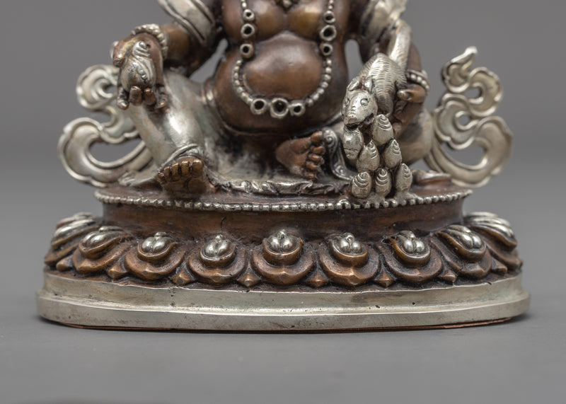 Miniature Jambhala Statue | Traditional Himalayan Art