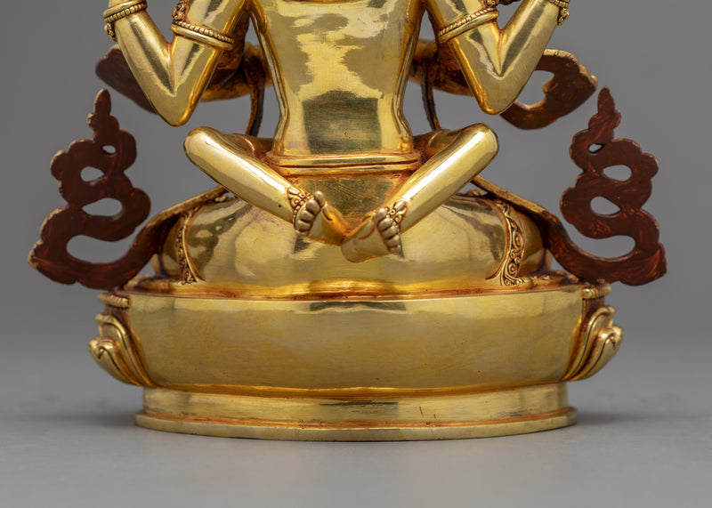 Chenrezig With Consort | Traditional Bodhisattva Statue