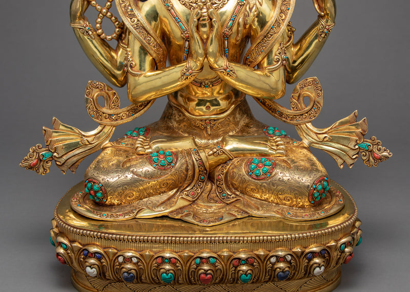 Chenrezig Avalokiteshvara Statue | Compassion Deity