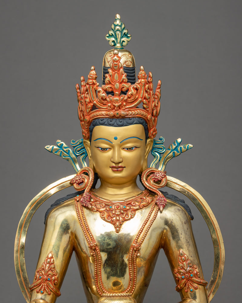 Crowned Shakyamuni Buddha | Himalayan Statue Art