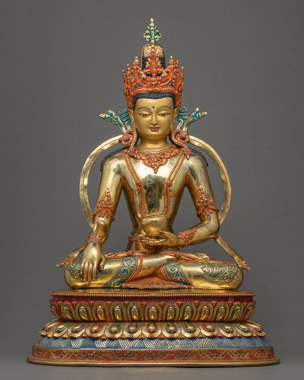 Crowned Shakyamuni Buddha Statue