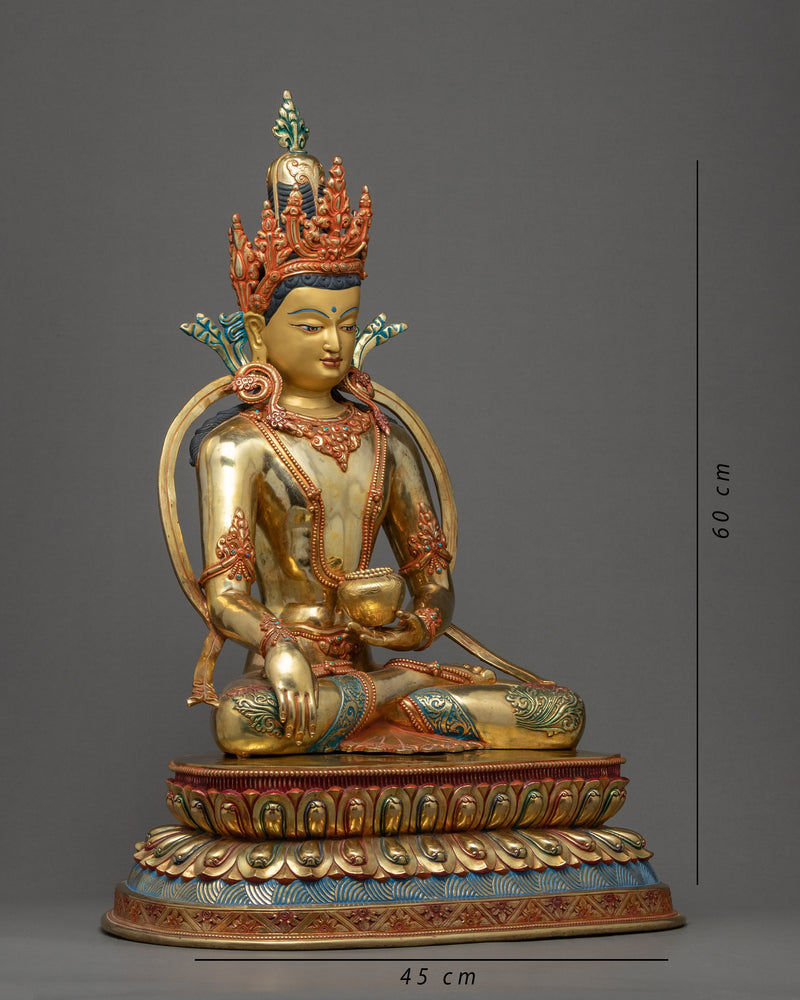 Crowned Shakyamuni Buddha | Himalayan Statue Art