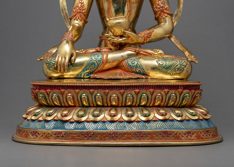 Crowned Shakyamuni Buddha | Himalayan Statue Art