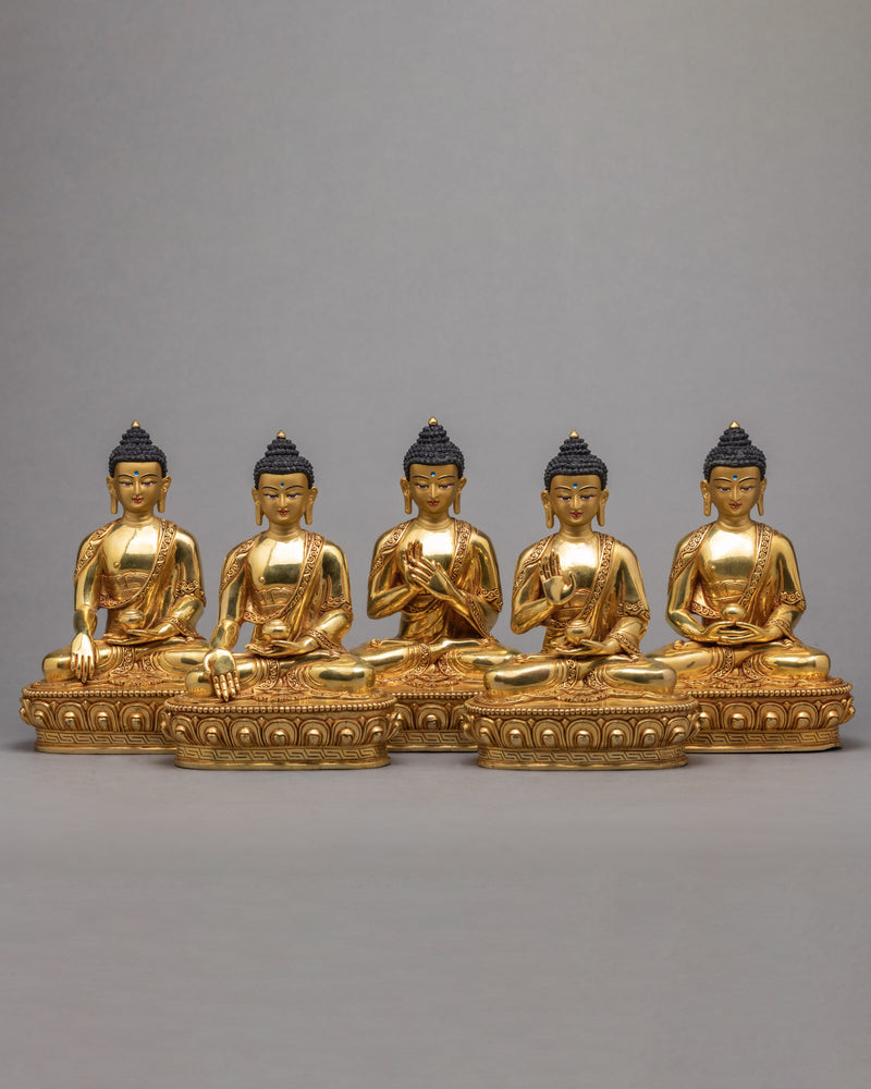 Five Dhyani Buddhas Statue