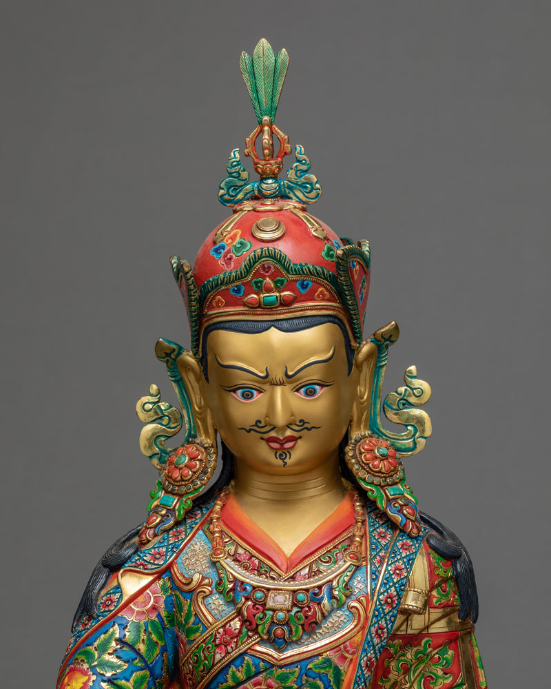 Guru Rinpoche | The Second Buddha Padmasambhava in 24K Gold Statue