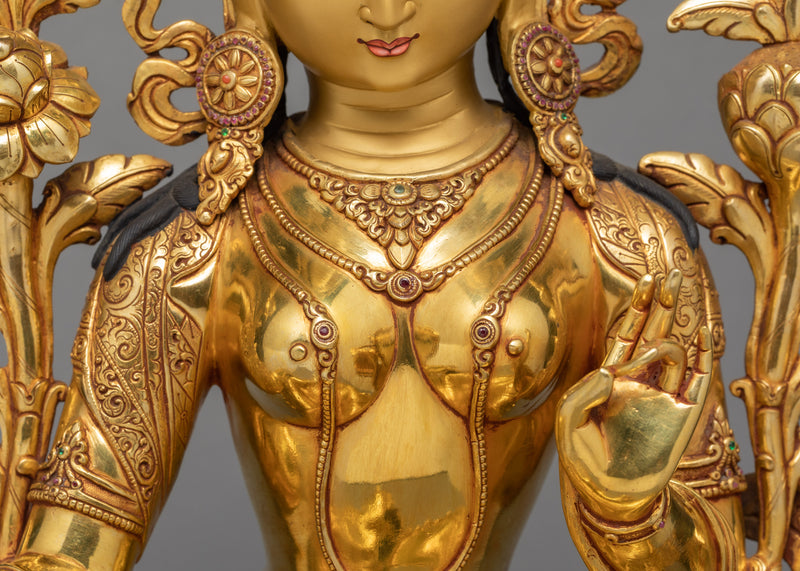 Green Tara Statue | Mother And Protector Tara Statue | Bodhisattva