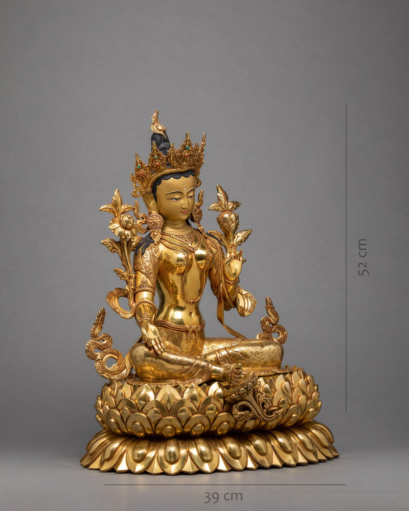 Green Tara Statue | Mother And Protector Tara Statue | Bodhisattva