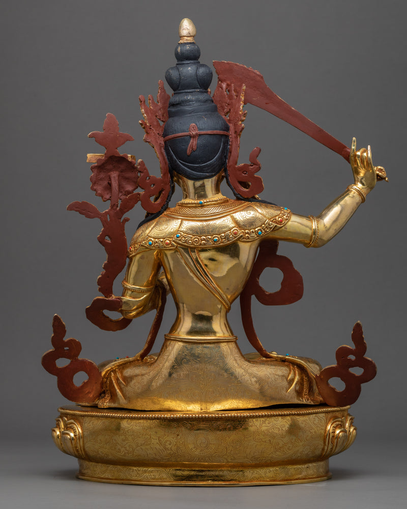 Manjushri Boddhisattva Sculpture | Himalayan Art | Manjushri Statue