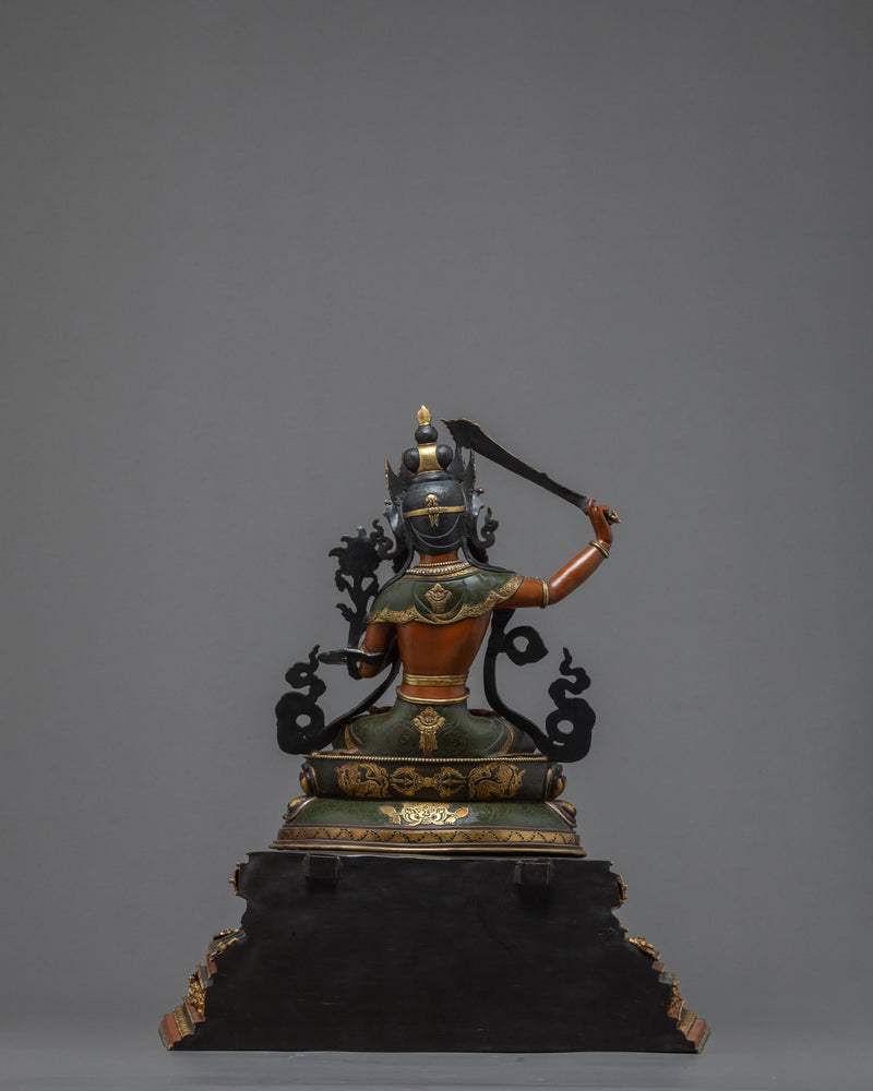 Bodhisattva Manjushri | Deity Of Wisdom | Tibetan Statue Art