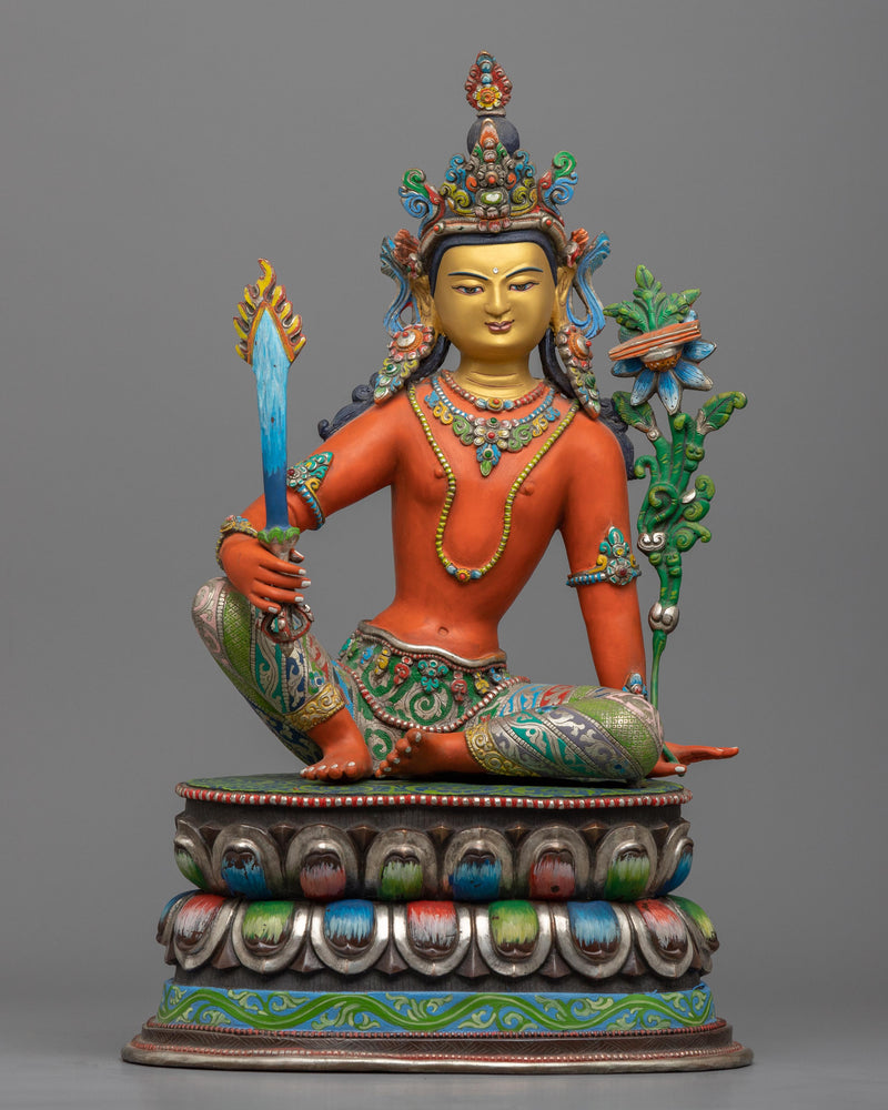 manjushri mantra statue