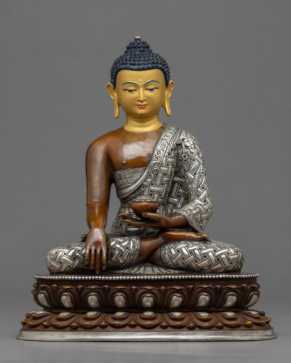 buddha statue silver 