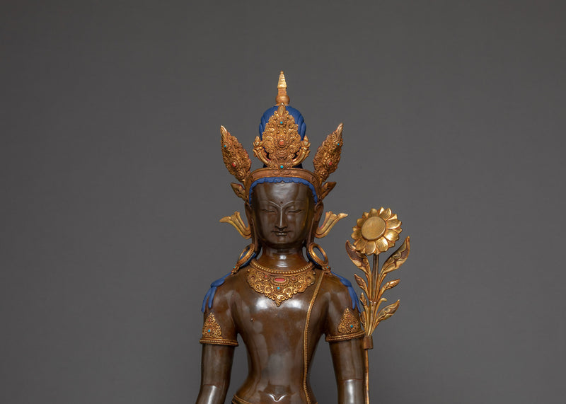 Standing Chenrezig Statue | Bodhisattva Lokeshwara Artwork | The Compassionate Lord