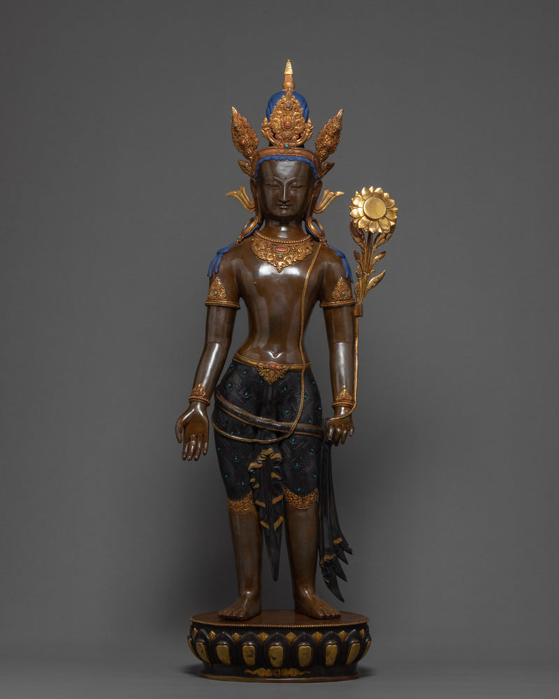 Bodhisattva Lokeshwara's Standing Chenrezig Statue Artwork