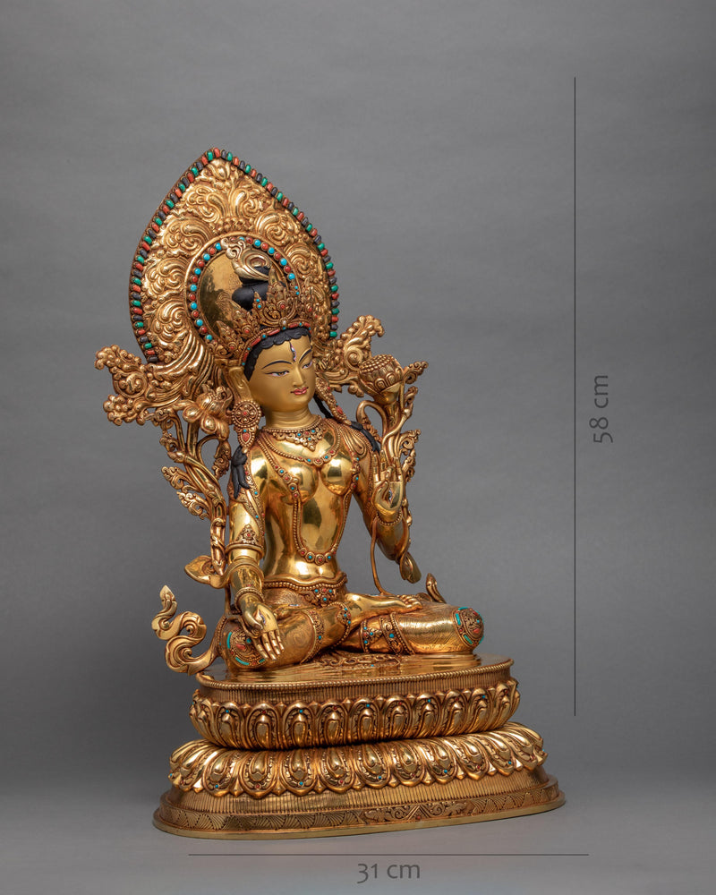 White Tara Statue | Long Life Buddhist Deity