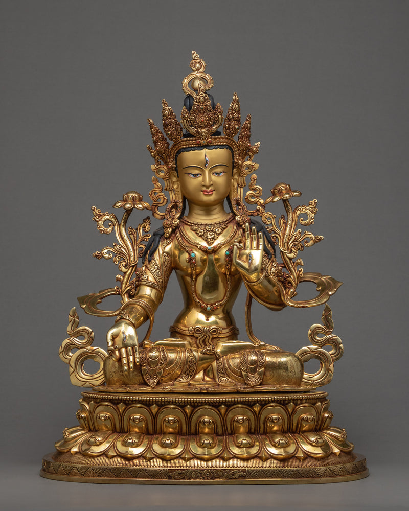 White Tara Statue Female Buddha