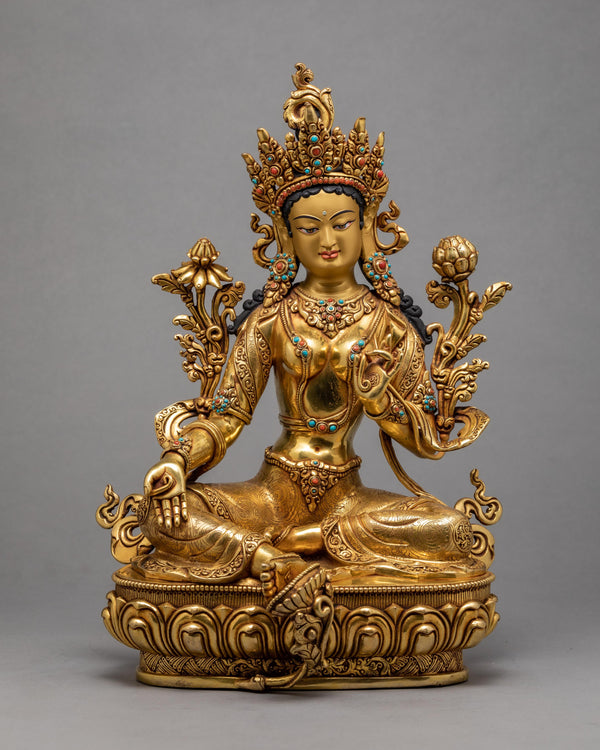 Green Tara Statue